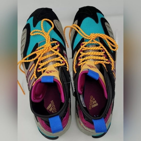 Adidas Original Men’s Size 8 TORSION TRDC MID FW9173 Tech Beige Berry Solar New - Picture 11 of 12